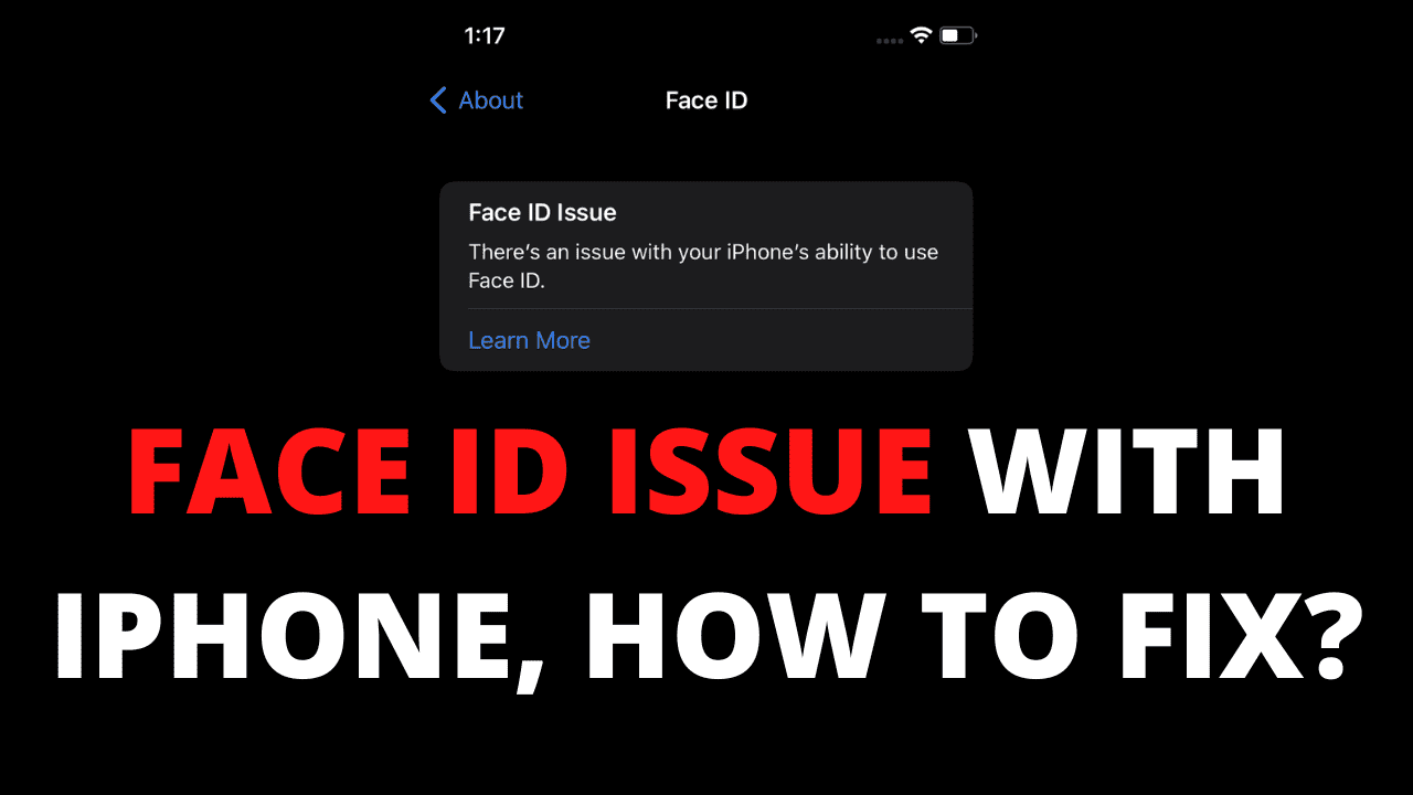 iphone face id not working disabled error