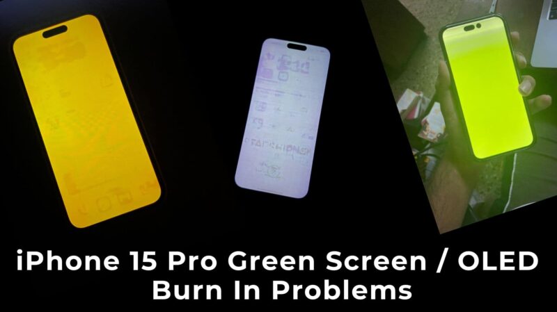 iphone 15 pro max green screen oled problems