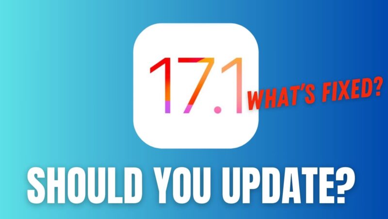 ios 17.1 iphone ipad update release
