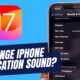 change iphone notification sound app ios 17