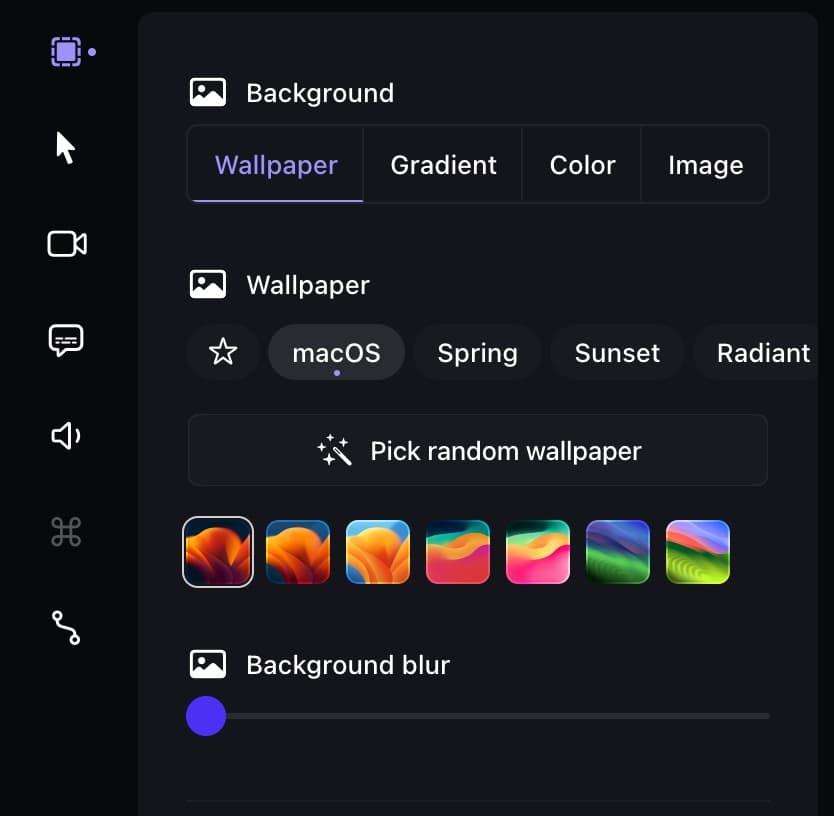 screen studio background change