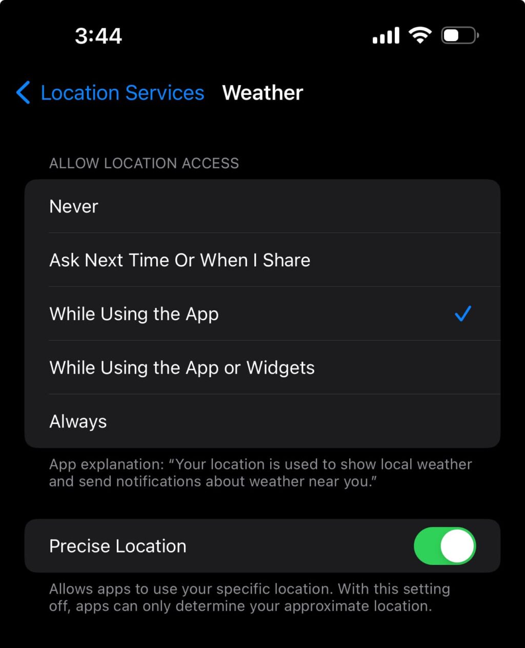iPhone Weather Unavailable Fix