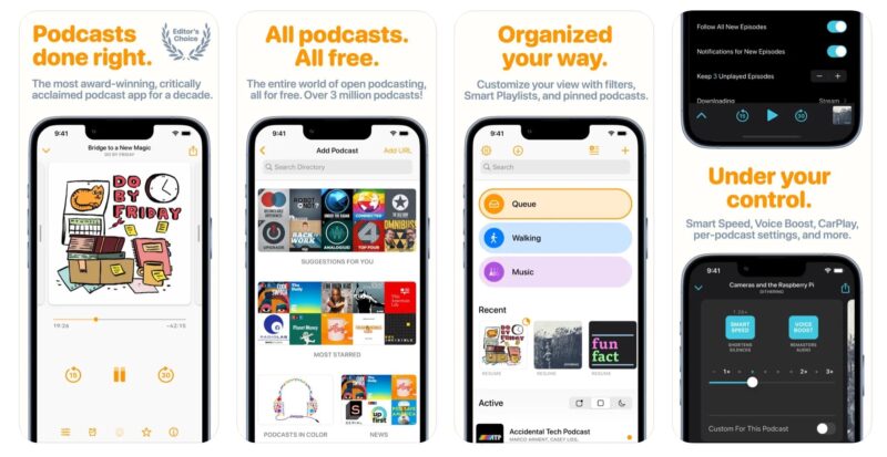 Overcast Podcast App iPhone