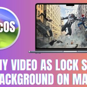 set any video lock screen background mac