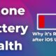 iphone battery health reduce ios update