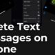 delete text messages iphone both sides