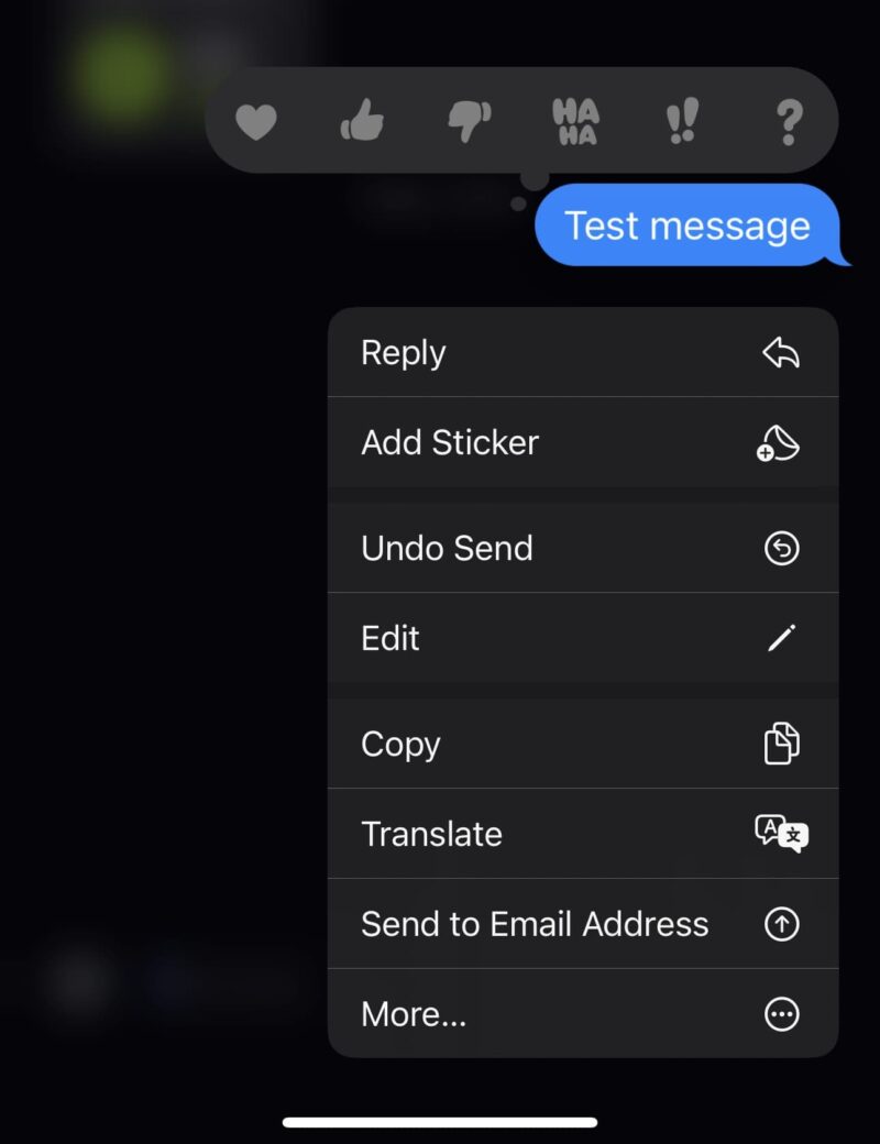 iphone text messages undo send