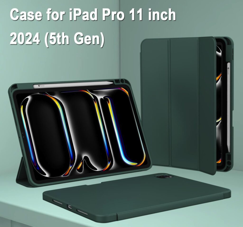 zryxal ipad pro case cover pencil