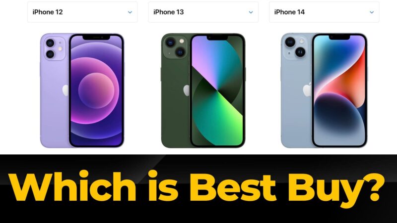 iPhone 12 vs iPhone 13 vs iPhone 14 Comparison