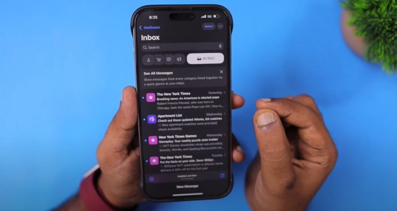 iOS 18.5 Features Mail App