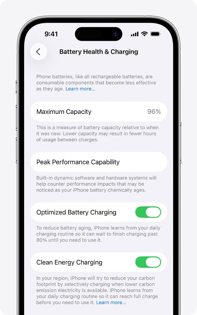 iphone battery health