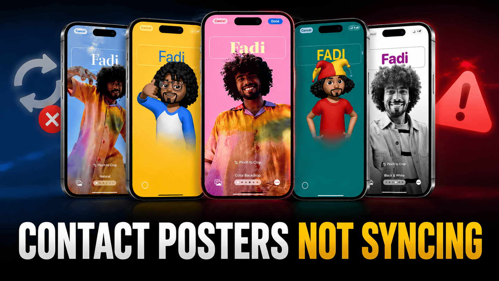 iPhone Contact Posters Not Syncing