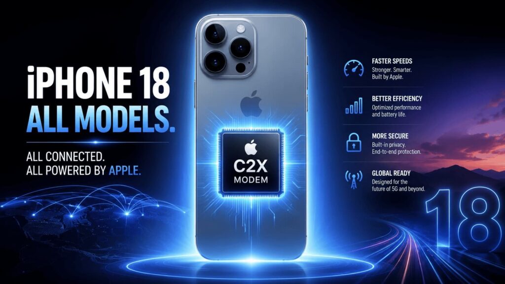 iPhone 18 modem chip C2X
