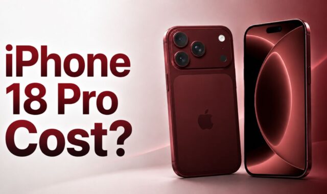 cost of iphone 18 pro