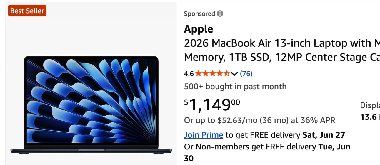 macbook air old price