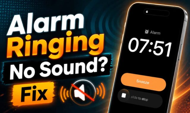 iPhone Alarm Ringing no Sound Fix
