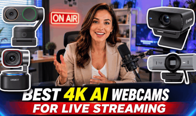 Best 4K AI Webcams Live Streaming