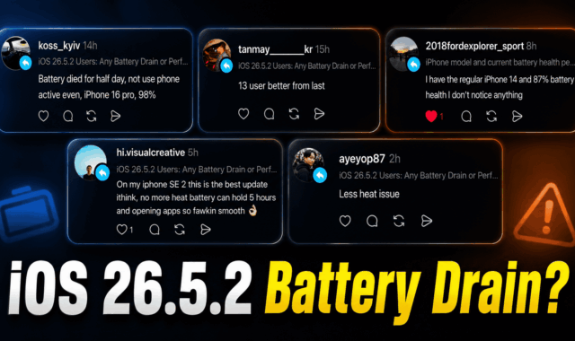 iOS 26.5.2 Battery Drain Update