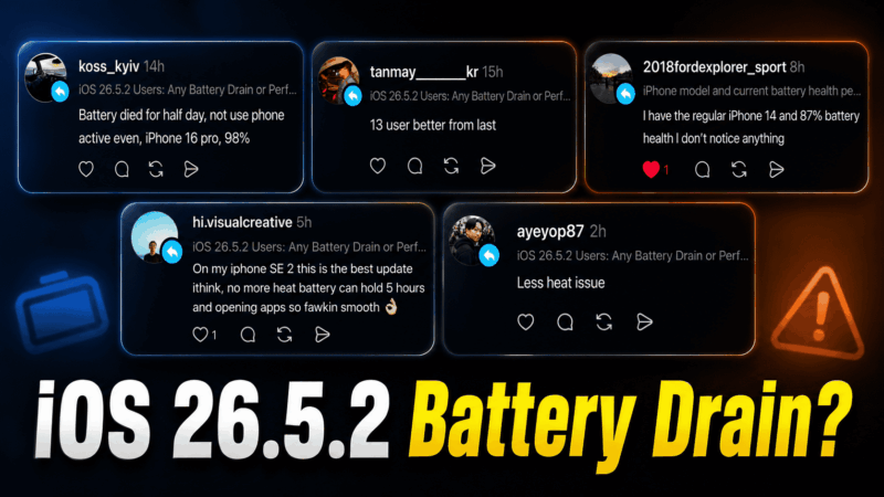 iOS 26.5.2 Battery Drain Update