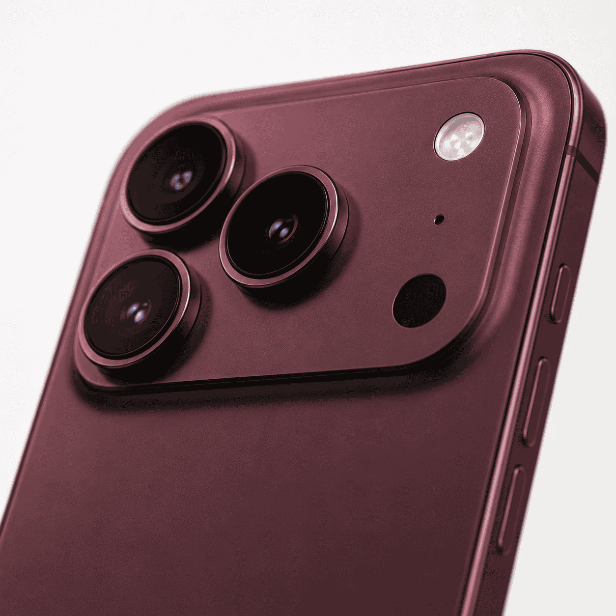 iPhone 18 Pro Burgundy Close Look