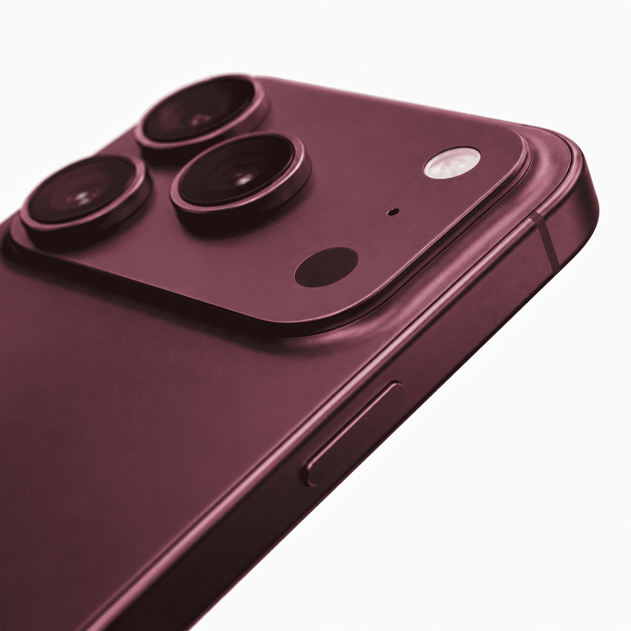iPhone 18 Pro Side View Cherry Red