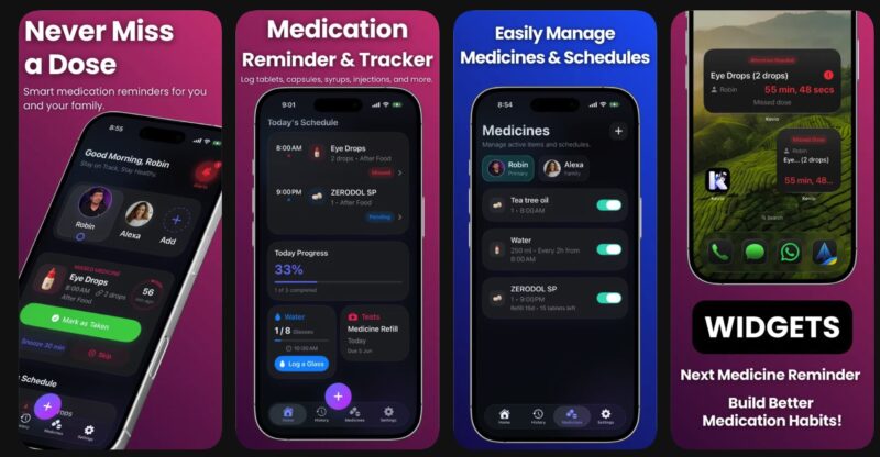 Kevio medicine reminder app