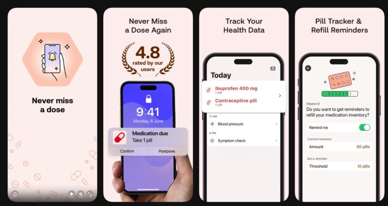Mytherapy Pill Reminder App