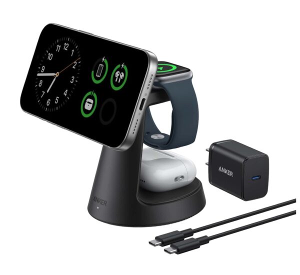 Anker Magsafe MagGo 3 in 1 Qi2 Wireless Charger